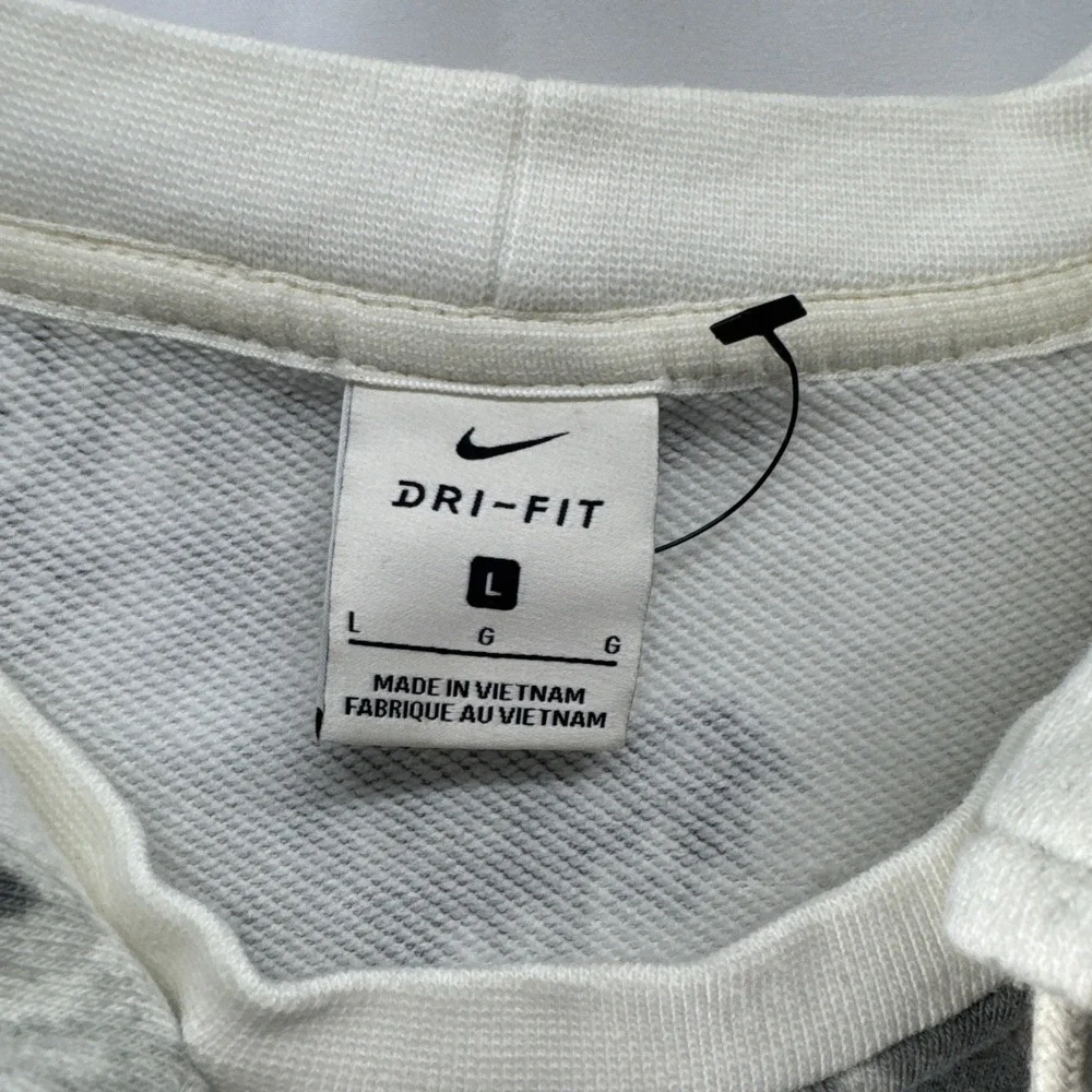 Nike Standard Issue Dri-FIT Gray and White Tie Dye Hoodie Size‎ Large